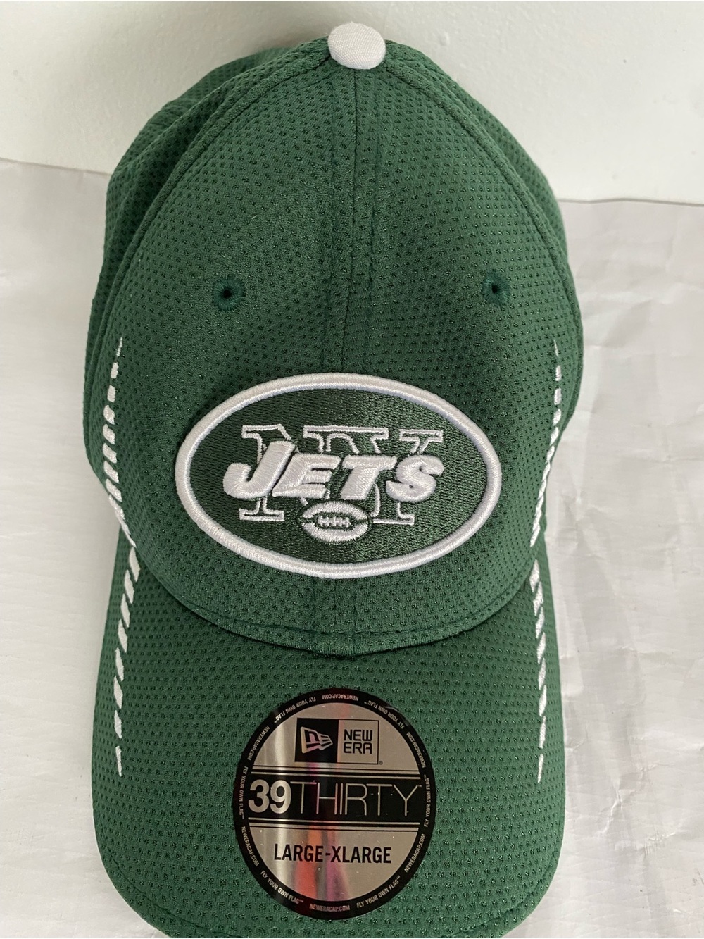 NWOT New Era 39 Thirty New York Jets Football Green Adjustable Cap